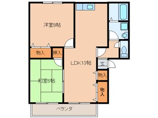 セジュール幸 2の物件間取画像